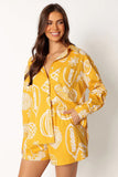 Fongt Early Autumn Casual Senior Fruit Print Shorts Cardigan Set-23114-Outfit