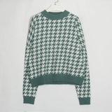 Knitted Sweater Women Pullover Chic Long Sleeve Casual Female Sweaters 2021 Autumn Winter New Vintage