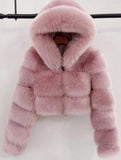 Fongt Fur Autumn And Winter New Imitation Fur Turf Warm Hat Fur Coat Woman