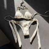 Fongt Sexy New Split Swimsuit Chain Bikini Swimsuit Bikini