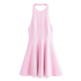 Fongt New Wave Swing Hanging Neck Dress 2858777
