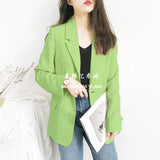 Fongt Suit Jacket Woman's New 2025 Korean Version Of Spring And Autumn Leisure Loose Net Red Autumn Suit Top British Style Woman