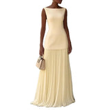 Fongt Shein Elegant Dress Party Vest Half Skirt Fold Two Sets