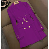 Fongt Fried Street Blaze Jacket Women's Long 2025 Spring And Autumn New Temperament British Wind Single Buckle Wind Wind Wind Wind Buckle Wind