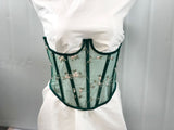 Fongt Short Embroidery Strap Girded Waist Small Vest Woman Outside The Repair Of Temperament Mesh Shape Waist Seal Woman