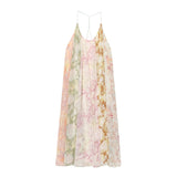 Fongt New Flower Print Splicing Dress 2826127710