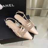 Fongt Heel Skirt Bag Head Sandals Fairy Shoes 2025 Summer New Mesh Permeable Fine Back Empty Head Single Shoes