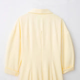 Fongt Summer Collar Shirt Windwear Solid Dress Dress Dress