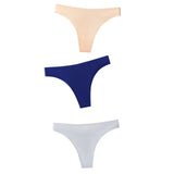 Seamless Panties Women Briefs Nylon Ultra-thin G-string Thongs Low Rise Lingerie Ice Silk Briefs Lady Underwear Plus
