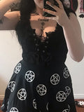 Dark Sexy Vintage Gothic Bodysuits Patchwork Transparent Grunge Punk Lace Bandage Female Bodysuit Autumn 2021 Slim