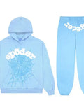 Fongt Men's And Women's Sp5der Spider Web Set 555555 Sportswear Sweater Jogging Pants