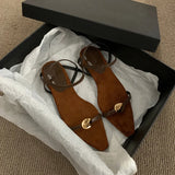 Fongt Sandals Women Wear A New Korean Version Of The French Style Soft Dress Black Roman Shoes In The Summer