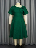 Fongt New Tihua Fabric Flower Dress African Grand A Dress Dresses