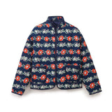 Fongt Women's Clothing 2025 Autumn New Street Multi-Color Printing Collar Cotton Jacket