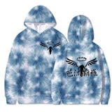 Hoodies Tokyo Revengers Valhalla Neon Emblem Print Oversized Sweatshirt Tie Dye Anime Manga Tokyo Revengers Hoody
