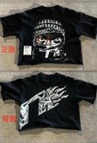 Fongt T-Shirt Five-Sleeved Loose Hip-Hop Top Tide Brand Series