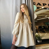 Color A-Line Loose Comfort High Waist