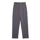 Fongt Workplace Women's Display High Waist Waist Suit Trousers 38 Color Reduced Age And Ankle Pants