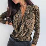Sleeve Deep V-neck Shirt