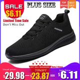 New Mesh Men Casual Shoes Lac-Up Male Shoes Lightweight Comfortable Breathable Walking Sneakers Tenis Feminino