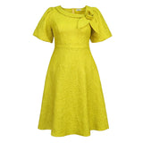 Fongt New Tihua Fabric Flower Dress African Grand A Dress Dresses