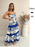 Fongt Summer Women's Temperament Casual One Word Collar Lace Stitching Halter Dress 88172-Outfit