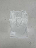 Fongt Hot Girls Fake Two Temperament Folded Backs And Collar Sleeveless T-Shirts Simple Thin Tops