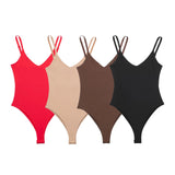New Spring Nylon Solid Color Sling Jumpsuit 5039322-Outfit