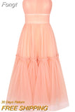 Light Pink Short Prom Dresses Spaghetti Straps Tiered Tulle Prom Gowns Sweeheart Tea-Length Wedding Party