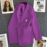 Fongt Fried Street Small Suit Jacket Female 2023 Spring And Autumn New Korean Version Web Celebrity Temperament Small Casual Suit-Outfit