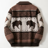 Fongt Men's Vintage Jack T-Shirt Autumn/Winter Thicker Outdoor Sweater