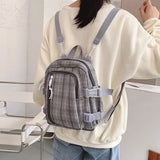 Women Plaid Sweet Kawaii Small Students Schoolbag Preppy Fashion Womens Korean Style Backpack 2020 Travel Shoulder