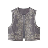 And Winter New Beaded Embroidered Velvet Vest 6895268-Outfit