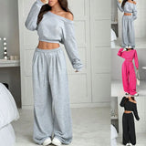 Fongt Women's Clothing 2025 Autumn And Winter New Fashion Tops Fit Casual Trousers Set
