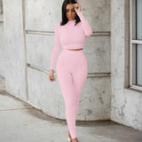 Fongt # 2025 Autumn And Winter New Women's Casual Two-Sleeves Of Sleeves Of Long Sleeve Sports Set