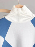 Winter Warm Knit 2 Piece Set Women Oversized Sweater Tracksuits Autumn Turtleneck Pullovers Top + Knit Harem Pants