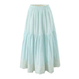 Fongt Style French Blue Holiday Vest Sleeveless Dress High-End Vest Half Dress Two Sets