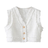 Fongt New Coarse-Woven Short-Coat Coat Coarse-Woven Mini-Skirt Set