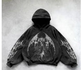 Fongt Wash Hooded Hoodie Hoodie Winter High Street Men And Women With The Same Shirt Top