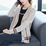 Size 4xl Printed Sweaters Cardigan Women Causal Slim Knitted Gilet Jackets Elegant Vintage Knitwear Coats Thin Malhas