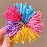 Girls Cute Colorful Basic Spiral Elastic Hair Bands Small Pigtail Hair Tie Scrunchie Rubber Band Kid Hair