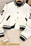 Harajuku Patchwork Parka Women Letter Embroidery Jacket Windbreaker Winter Baseball Coat Loose America Casual