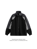 Fongt Three Bar Bump Color Collar Casual Jacket Jacket Men's Spring And Autumn Design Zipper Open Shirt Tide