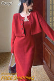 New Autumn O Neck Cardigan Short Knitted Sweaters Slim High Waist Spaghetti Strap Dress Temperament