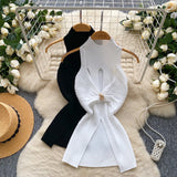 Fongt Luxury Gold Wind High-End Sleeveless Knitted Vest Women Summer Metal Kinesi Design Chic Hot Girl Top Tide