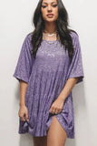Fashion Ball Collar Short Sleeves Cute Dress Women's