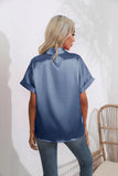 New Satin Short-sleeved Shirt Clothes