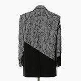 Fongt New Tassel Personality Material Irregular Splicing Five-Pointed Star Loose Version Of The Suit Jacket 1624