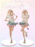Style Kawaii 2 Piece Sets Women Casual Cute Crop Tops Blouse + Slim Bodycon Mini Cake Skirt Fashion Chic 2024 New-Outfit