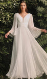 Fongt New Women's Wish Sexy Deep V Long-Sleeved Dress Dress
